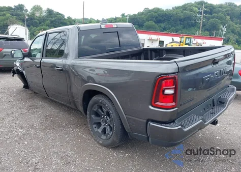 2025 Ram 1500 Big Horn 4X4 5'7 Box from USA, damaged, VIN 1C6RRFFG0SN714390